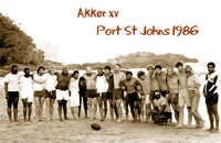 Akkers paractising in Port St Johns